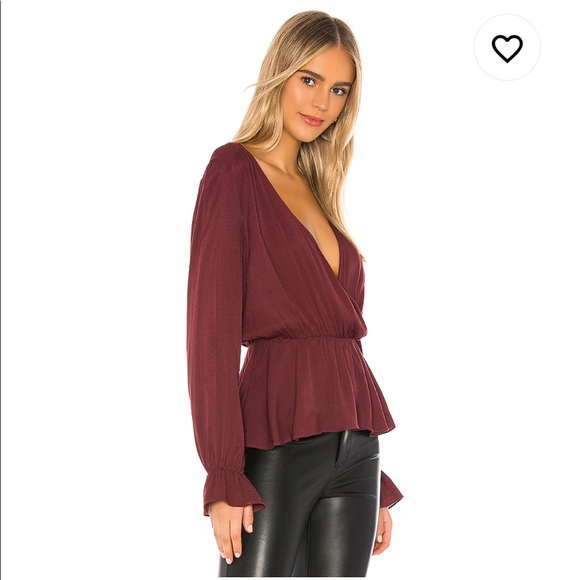 Ann Taylor XS Burgundy Chiffon Top - Picture 5 of 7